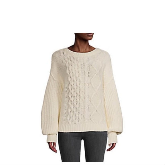 Free People Sweaters - FP knitted cream sweater